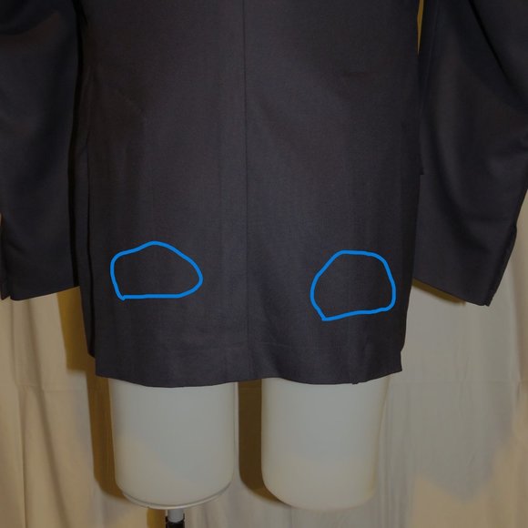 Kiton 14 Microns Super 180 Navy Blue Hopsack Two Button Sport Coat 40R